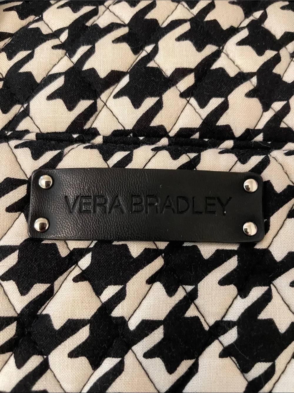 VERA BRADLEY Hanging Organizer Travel Toiletry Bag Black + White | GUC